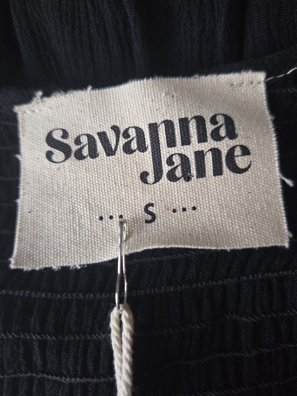 Savanna Jane Black Mini Dress with Multicolor Embroidered Yoke Small NWT (6969) - Picture 5 of 6